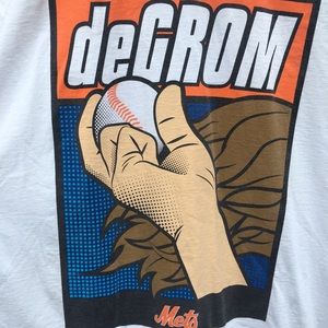 Jacob deGrom New York Mets White T Shirt